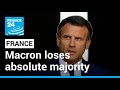 Macron loses absolute majority in parliament in 