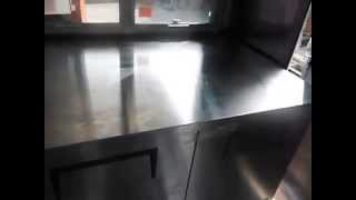 DSCF7325.AVINEW 7 X 13 BLUE EVENT BBQ CATERING FOOD ENCLOSED CONCESSION TRAILER