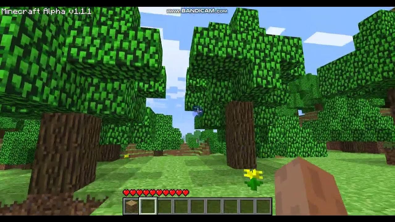 Minecraft alpha 1 1 1 footage 1 youtube