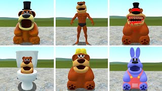 ALL CHOLERA FREDDY FAZBEAR FAMILY in Garry's Mod !