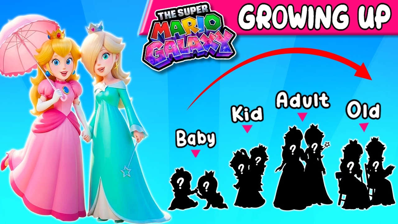 Growing Up Princess Peach & Rosalins ~ Quiz Super Mario Galaxy Movie 2026