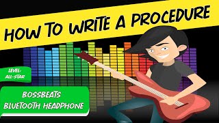 How to Write a Procedure | Writestyler | All-Star Level