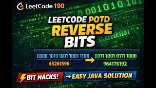 LEETCODE 190 Reverse Bits | Easy Bit Manipulation | JAVA #problemoftheday #dailychallenge Wealth