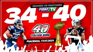 Italian Bowl 2021 - Seamen Milano vs Panthers Parma