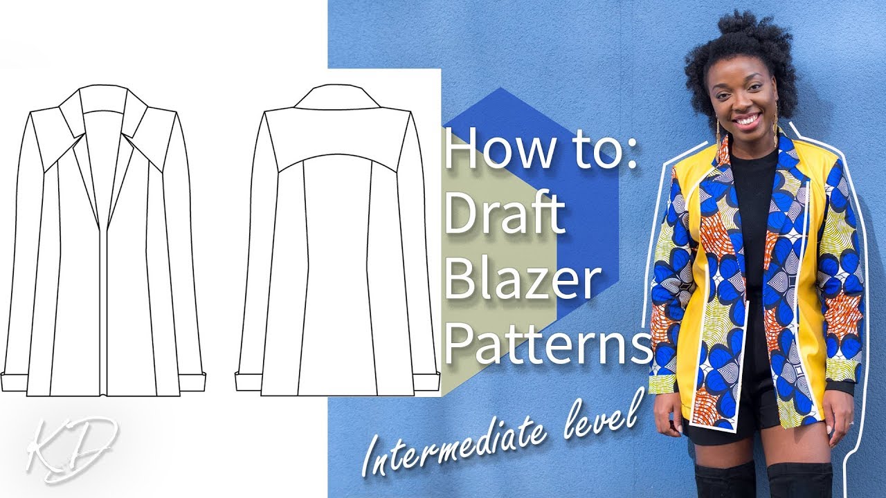 HOW TO: DRAFT BLAZER BODICE PATTERNS | KIM DAVE - YouTube