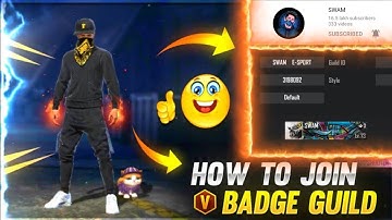 HOW TO JOIN V BADGE YOUTUBER GUILD //JOIN SWAM GAMING GUILD//YOUTUBERS की Guild कैसे Join करे