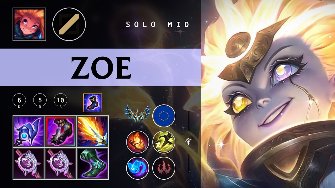 Zoe Mid vs Orianna - EUW Challenger Patch 26.04
