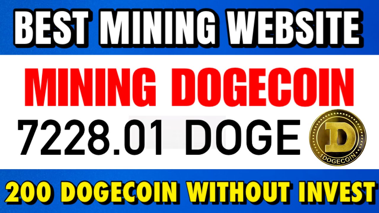 Dogecoin Mining from mobile without invest | Free cloud mining site | Best dogecoin mining site 2021