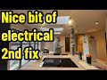 "Sparks and Laughs: Shockingly Electrical Second Fix in the Kitchen Diner!"
