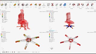 Design of Office Chair Base using Topology Optimization | Optimization | DFMA #optistruct #skillmaak