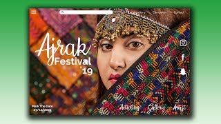 ADOBE XD Tutorial - SPEED ART -  Adobe XD Website Designing - SINDHI AJRAK (BEAUTY OF SINDH) screenshot 4