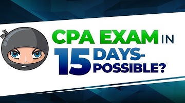 Can You Study & Pass REG CPA Exam in 15 Days