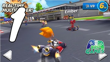 Boom Karts - Multiplayer Kart Racing Gameplay Walkthrough #1 (Android, IOS)