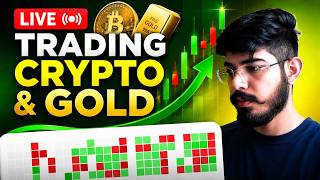 Crypto & Gold LIVE Trading Hindi {VERTICAL} | Bitcoin, Gold & Forex Live Analysis | 14 Aug