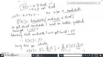 7 ANALYSIS OF INDICATOR RANDOM VARIABLE FOR HIRING PROBLEM