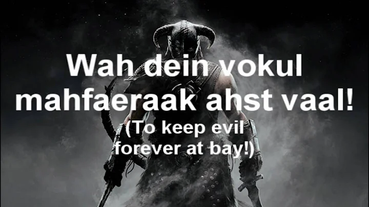 Skyrim: The Song of the Dragonborn (with lyrics)