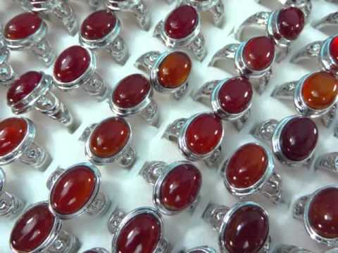 red agate stone fashion ring wholesalesarong com YouTube