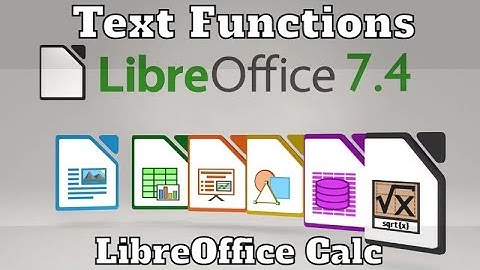 Important LibreOffice Calc Functions in Hindi | Text Functions in LibreOffice Calc