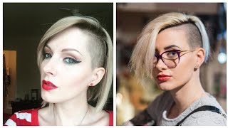Undercut side shaved Bob bangs haircut ideas and trend#2023