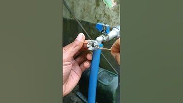 How to securely clamp a garden hose with a nut and wire! #diy #lifehacks