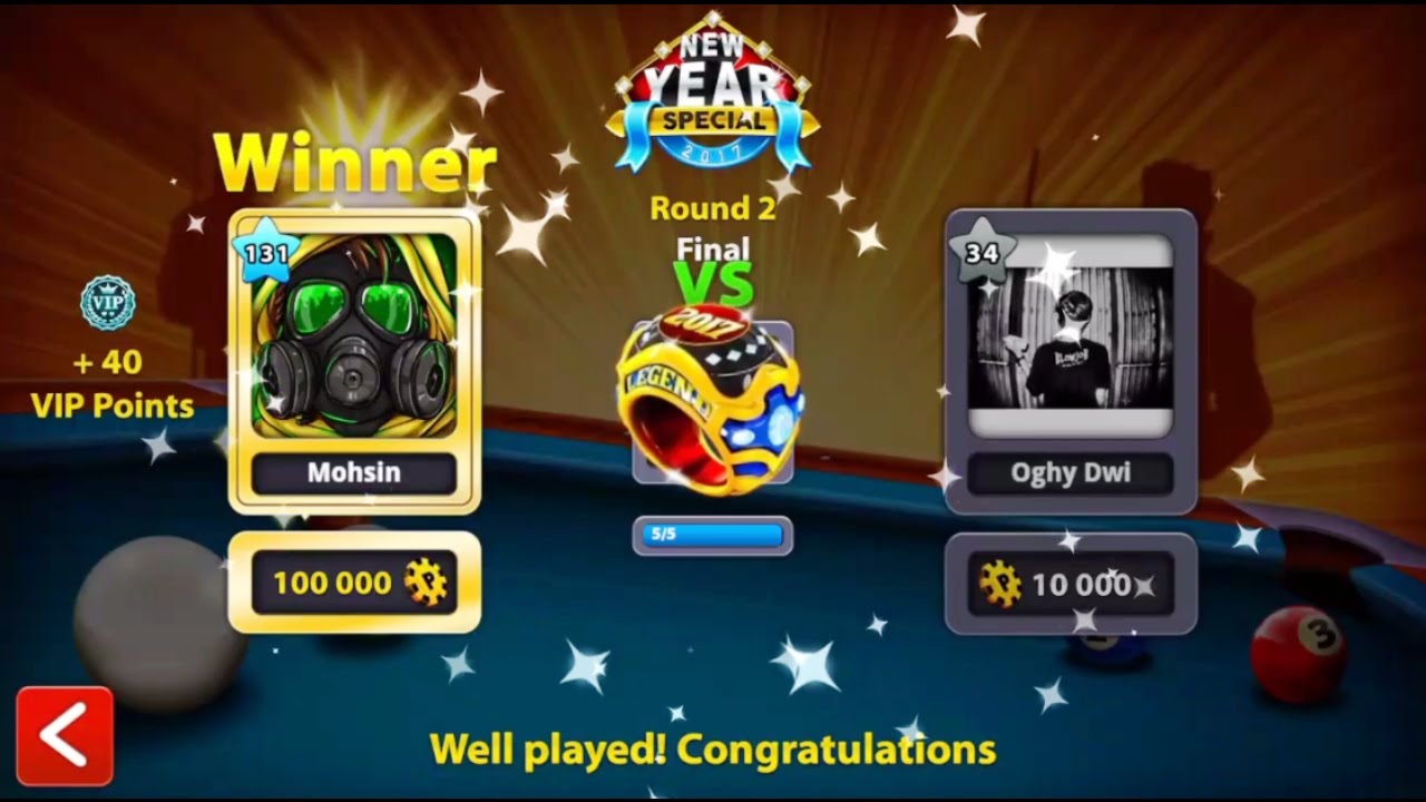 8 Ball Pool - WE GOT THE RING (HAPPY NEW YEAR 2017) - 