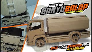 MEMBUAT MINIATUR TRUK TANKI DARI KARDUS BEKAS FULL MBOISS || HANDMADE