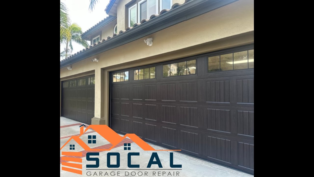 New Carriage Style Garage Doors Installation In Yorba Linda, CA SoCal