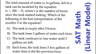 SAT Math (Interpreting Linear Model)