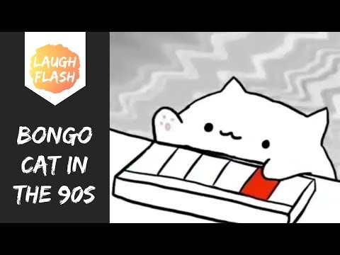 bongo-cat---running-in-the-90s-🐱😂-keyboard-meme