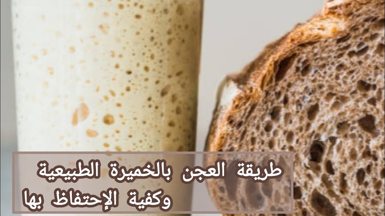 الجزء الثاني من تحضير الخميرة الطبيعية🌾 طريقة العجن وطريقة  الإحتفاظ بالخميرة