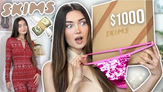 I SPENT $1000 ON SKIMS HOLIDAY SHOP!