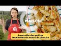 Petites brochettes de veau à la plancha