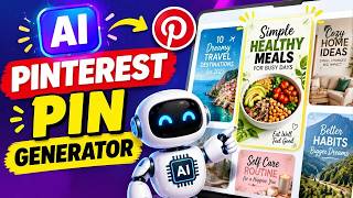 AI Pinterest Pin Generator: Blog Link to Finished Pins