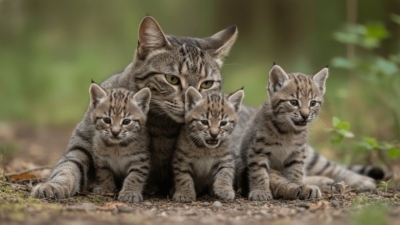 Unbelievable: The House Cat Who Adopted Three Wild Bobcat Kittens | The True Story of Bobby the Cat