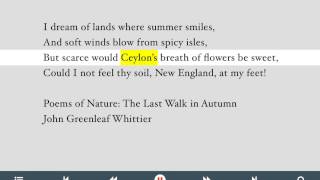 Text-to-speech poetry sample screenshot 2