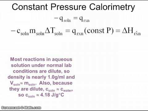 calorimetry equation