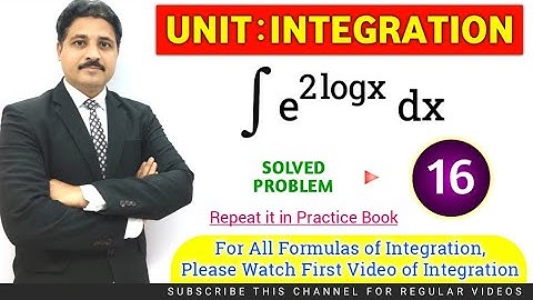 INTEGRATION SOLVED PROBLEM 16 (DEFINITE INTEGRATION AND INDEFINITE INTEGRATION)