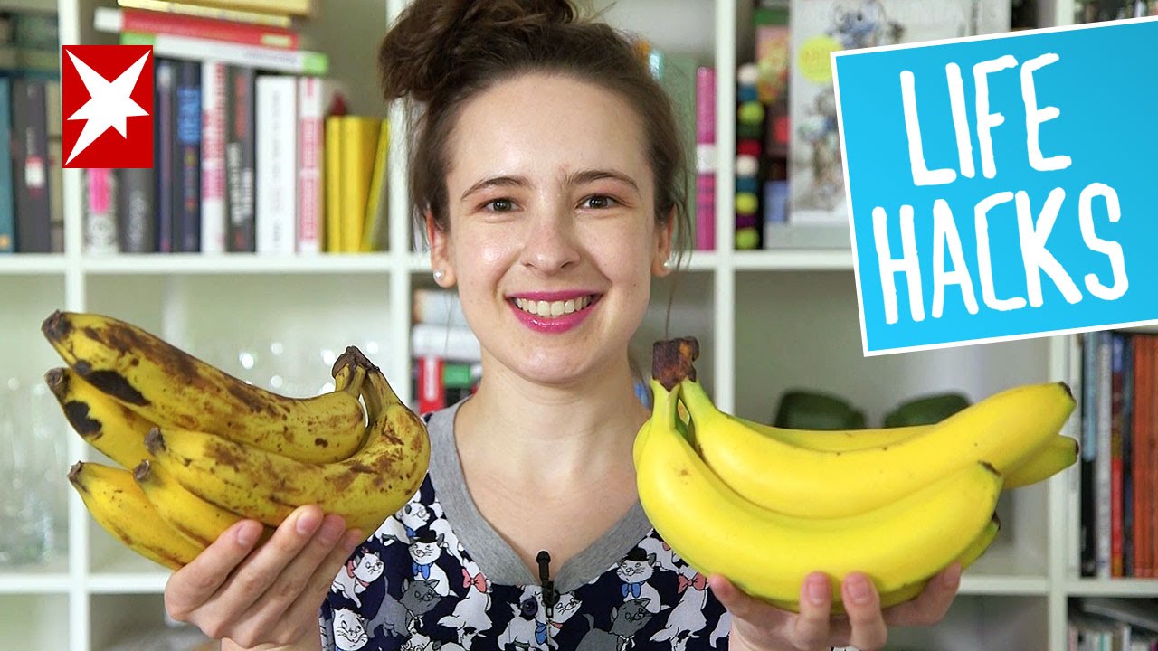 Life Hacks: So bleiben Ihre Bananen länger frisch - YouTube