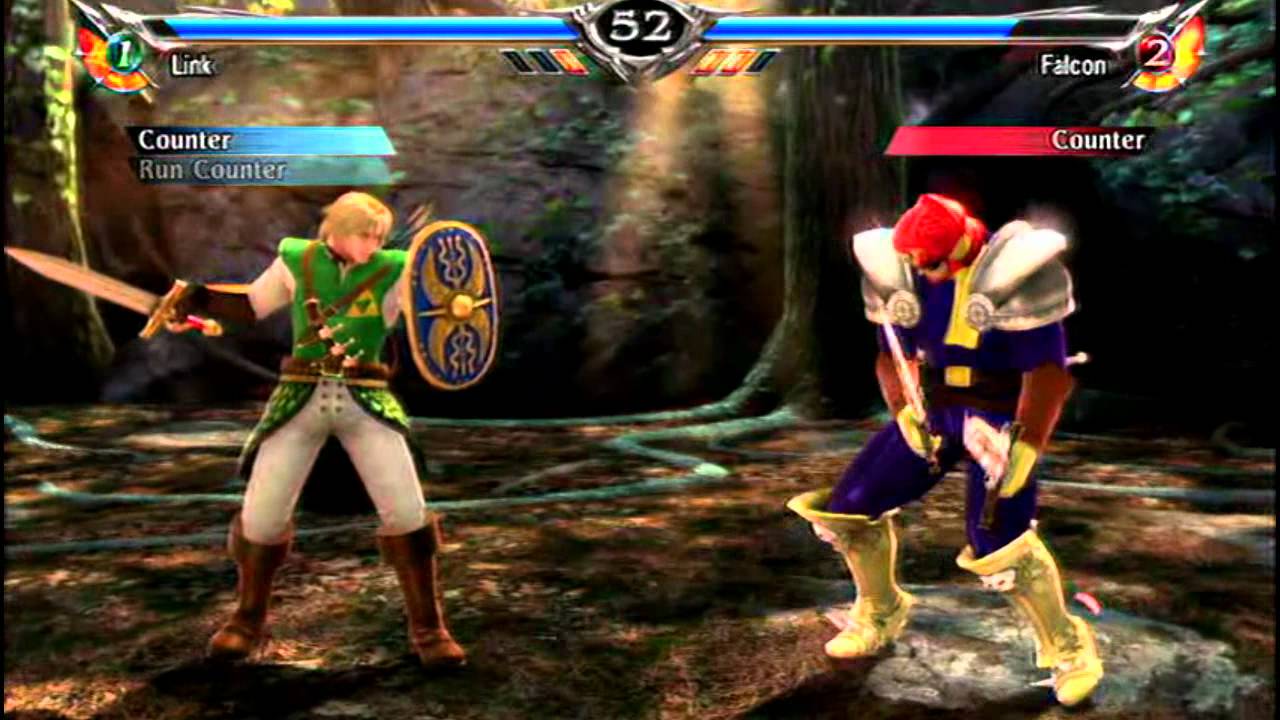 Soul Calibur 5 - LINK vs. CAPTAIN FALCON - YouTube
