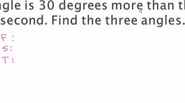 Word Problems - Triangles