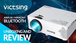Victsing BH400A LED Budget Projector ( Under $100 ) Unboxing and Review