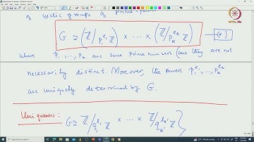 The structure theorem for finite abelian groups #swayamprabha #CH38SP