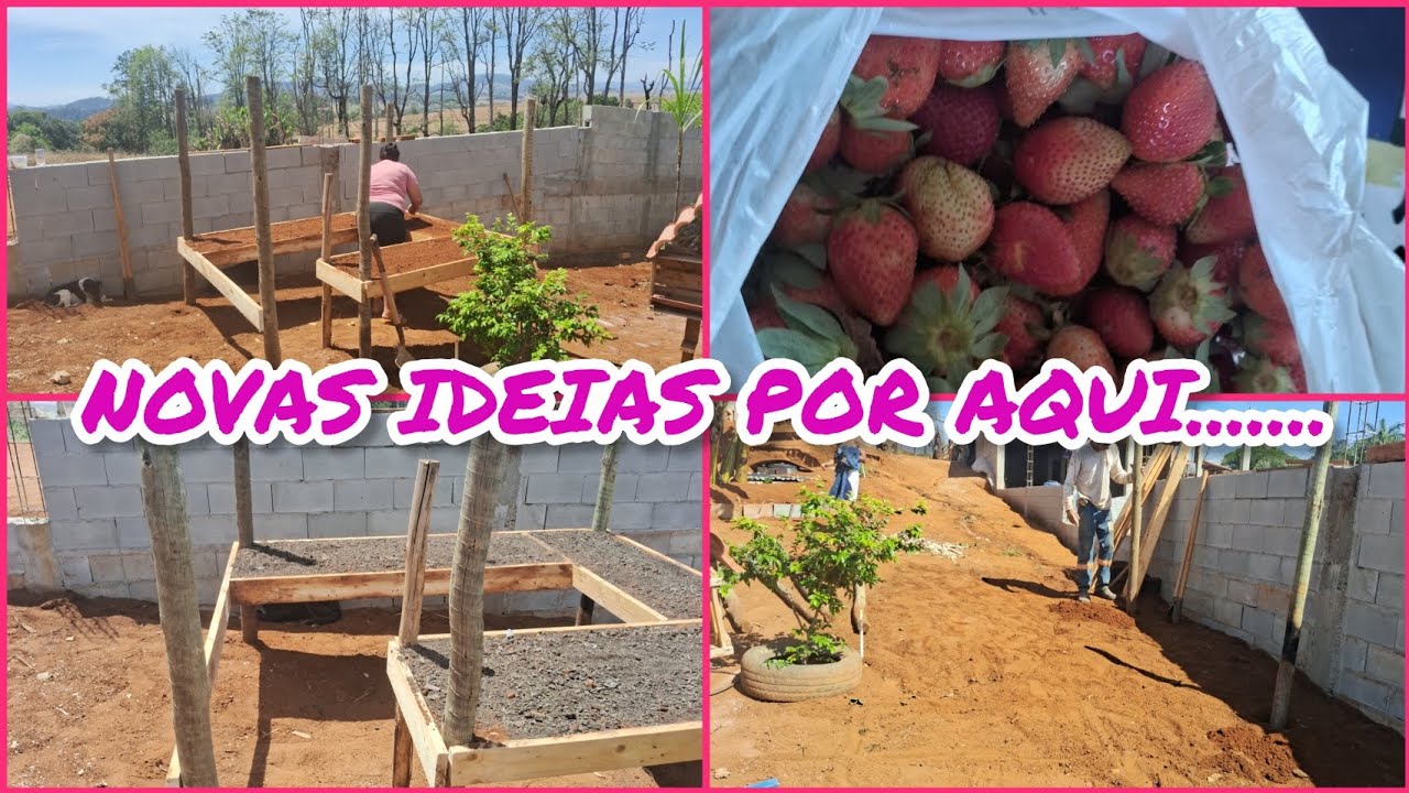 FIZEMOS UMA HORTA SUSPENSA / VLOG DE DOMINGO #hortasuspensa #casanaroça #familiafaria 