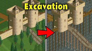 Is it possible to excavate Crazy Castle before beating it?