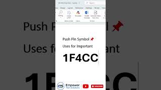 Insert Push Pin 📌 Symbol in MS Word in Seconds ⚡ | Mark Important Points Easily | #word #msword