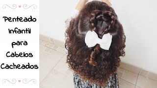 Penteado Infantil Simples para Cabelos Cacheados #1