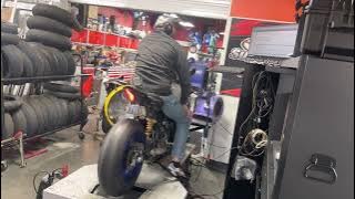 R1M Austin racing exhaust crazy flames crackle!