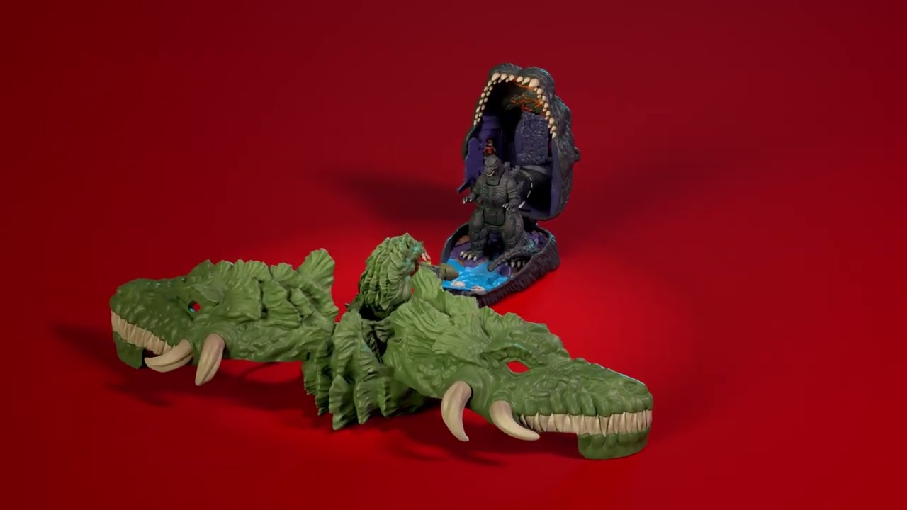 SciFi Japan - GODZILLA VS. BIOLLANTE Pocket Toy Set - Photos, Info