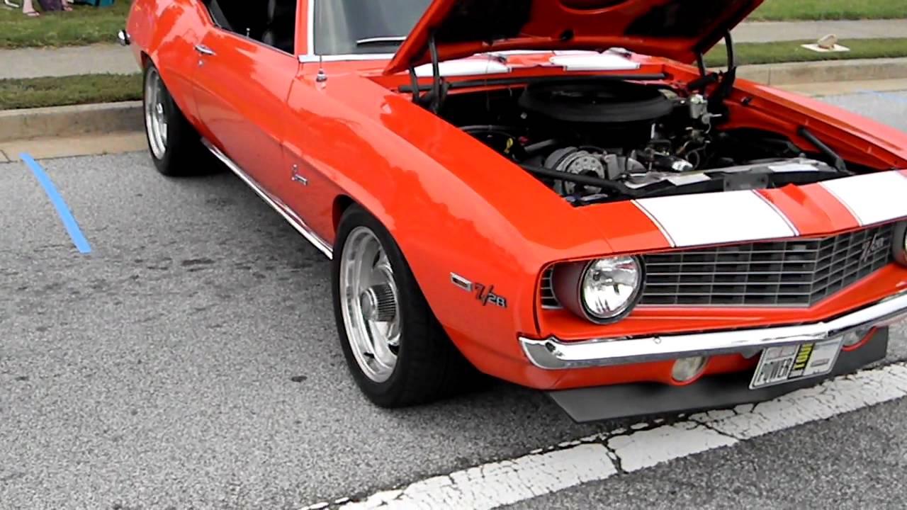 1969 Hugger Orange Chevrolet Camaro Z28 - YouTube