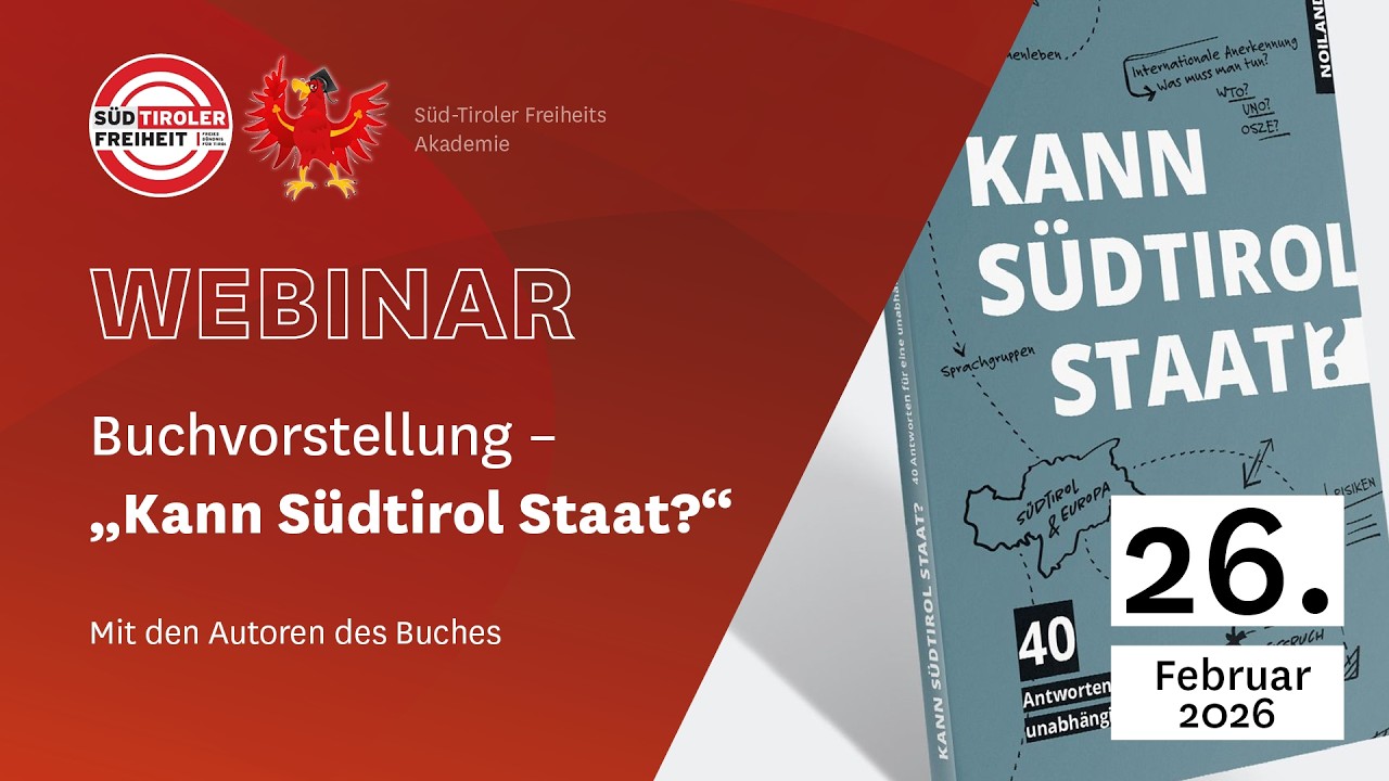 Webinar: Blick ins Buch „Kann Südtirol Staat?“